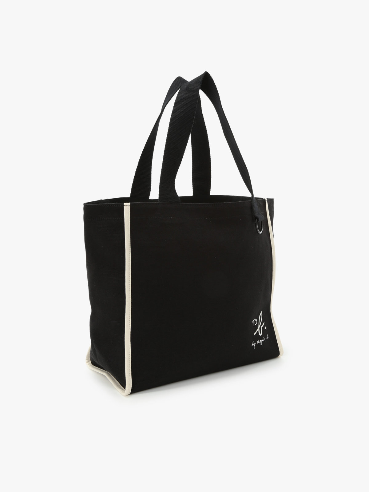 To b. by agnès b. To b. by agnes b.× green label relaxing コットン パイピング トートバッグ ブラック
