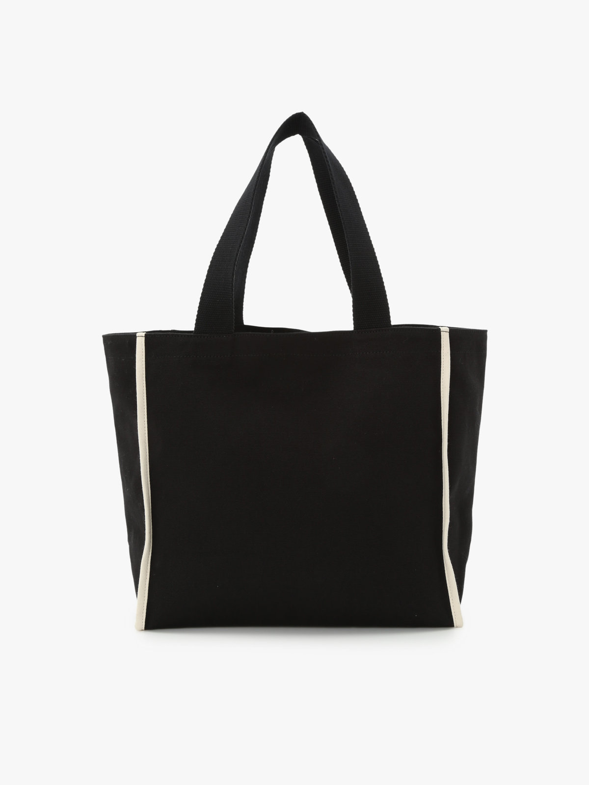 To b. by agnès b. To b. by agnes b.× green label relaxing コットン パイピング トートバッグ ブラック