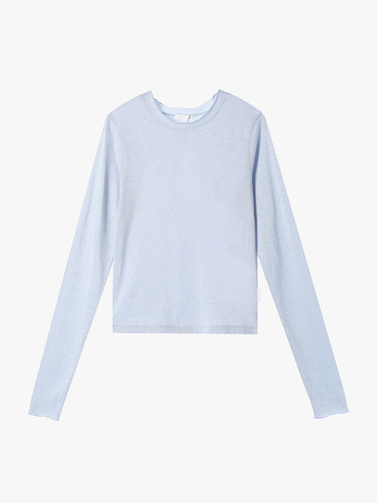 To b. by agnès b. 【Outlet】WW90 TS ラメジャージータートル ライトブルー