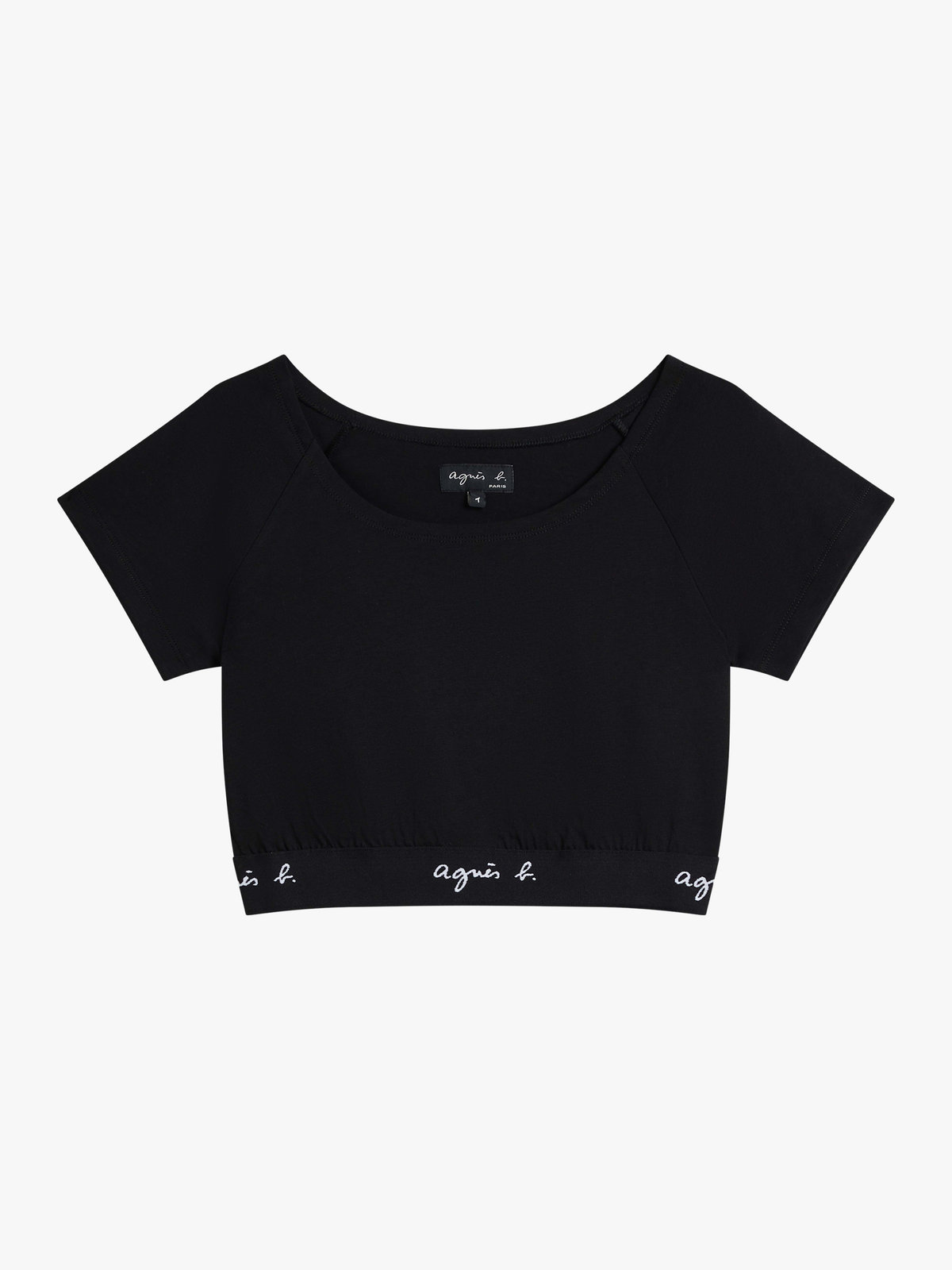 FEMME ウィメンズ 半袖 クロップドトップス ”Chic” ブラック