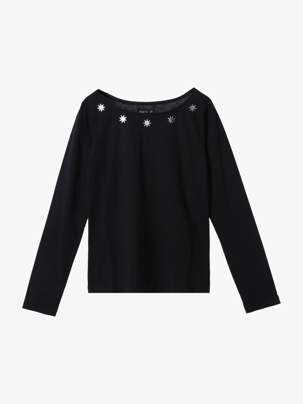FEMME ウィメンズ コットン 長袖 Tシャツ ”Australie” ブラック