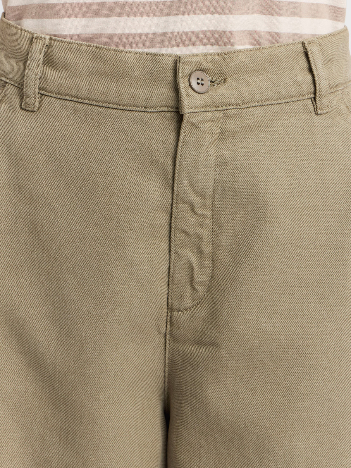 FEMME ウィメンズ コットンギャバジン ストレートパンツ ブラウン系その他