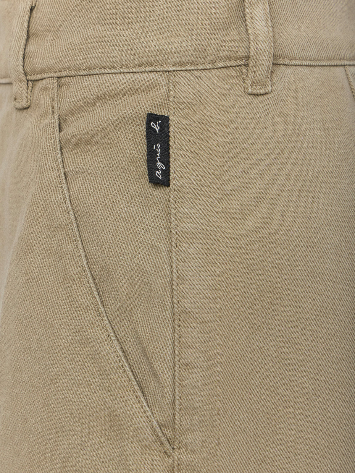 FEMME ウィメンズ コットンギャバジン ストレートパンツ ブラウン系その他