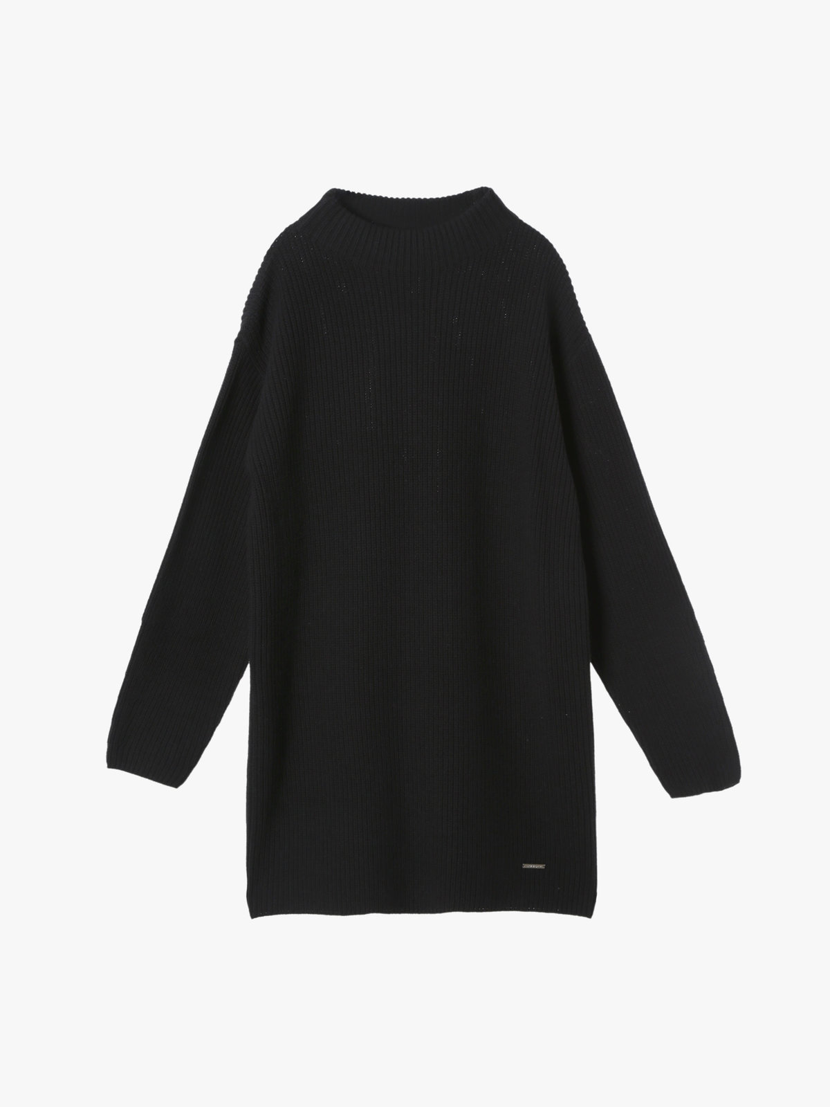 To b. by agnès b. 【Outlet】ボトルネック ニット ワンピース ブラック