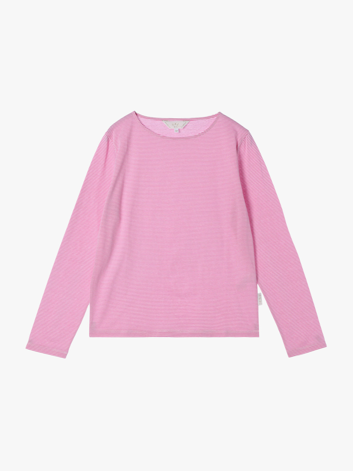 To b. by agnès b. 【Outlet】ボーダーロングスリーブTシャツ ピンク