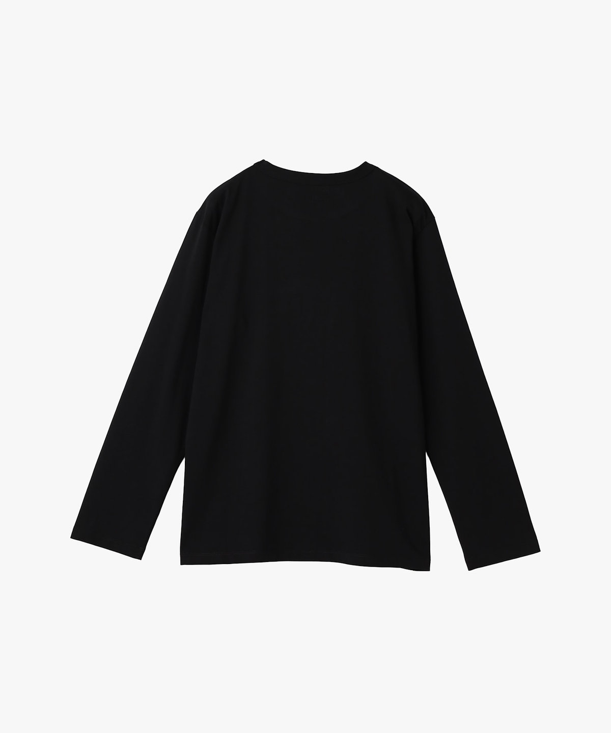 FEMME ウィメンズ フォトプリント コットン 長袖 Tシャツ ブラック