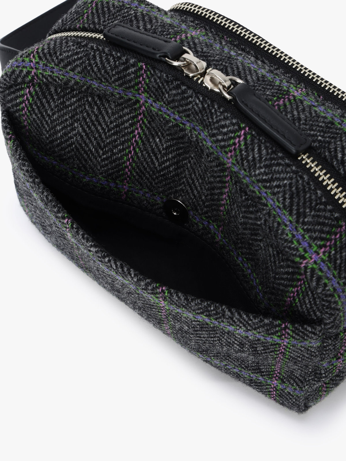 VOYAGE ウィメンズ バッグ＆ウォレット 【Outlet】チェック ウール ミディアム ショルダーバッグ "angele" NS14JA-02 グレー系その他