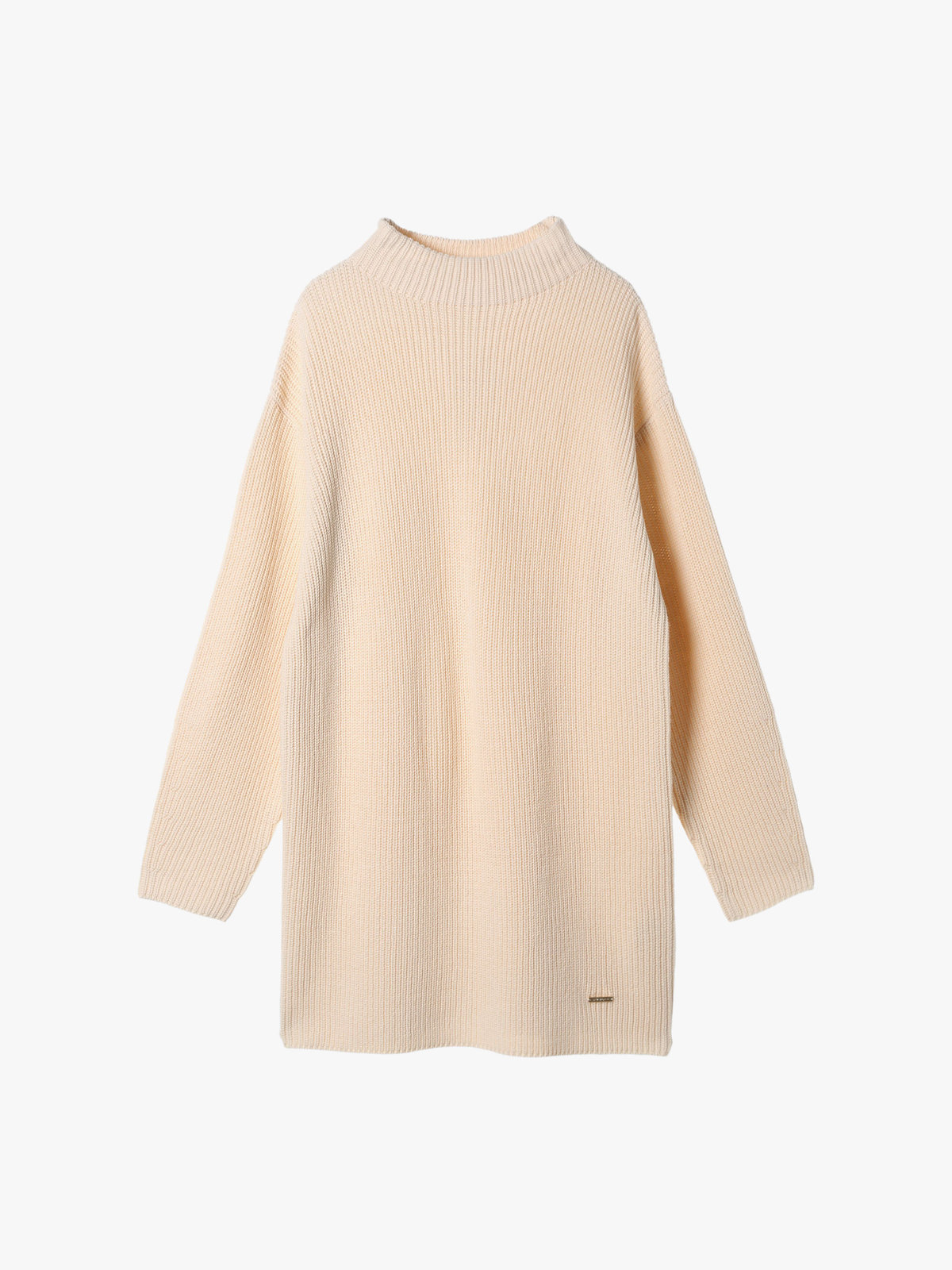 To b. by agnès b. 【Outlet】ボトルネック ニット ワンピース ホワイト