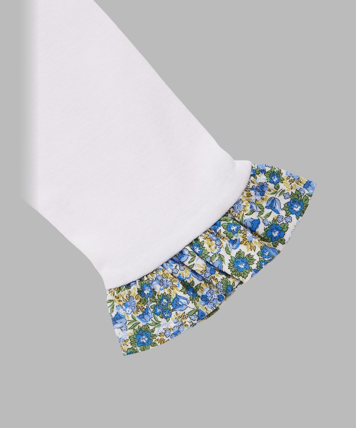 ENFANT ベビー ベビー フラワープリント コットン 長袖 ロンパース ブルー系その他