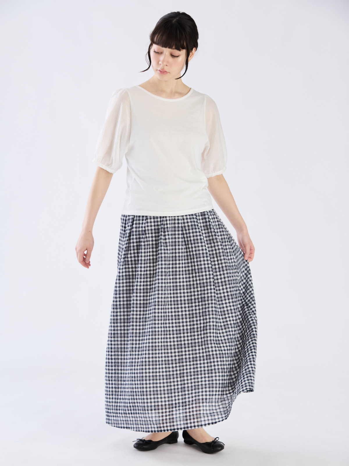 To b. by agnès b. 【Outlet】シアースリーブTシャツ ホワイト