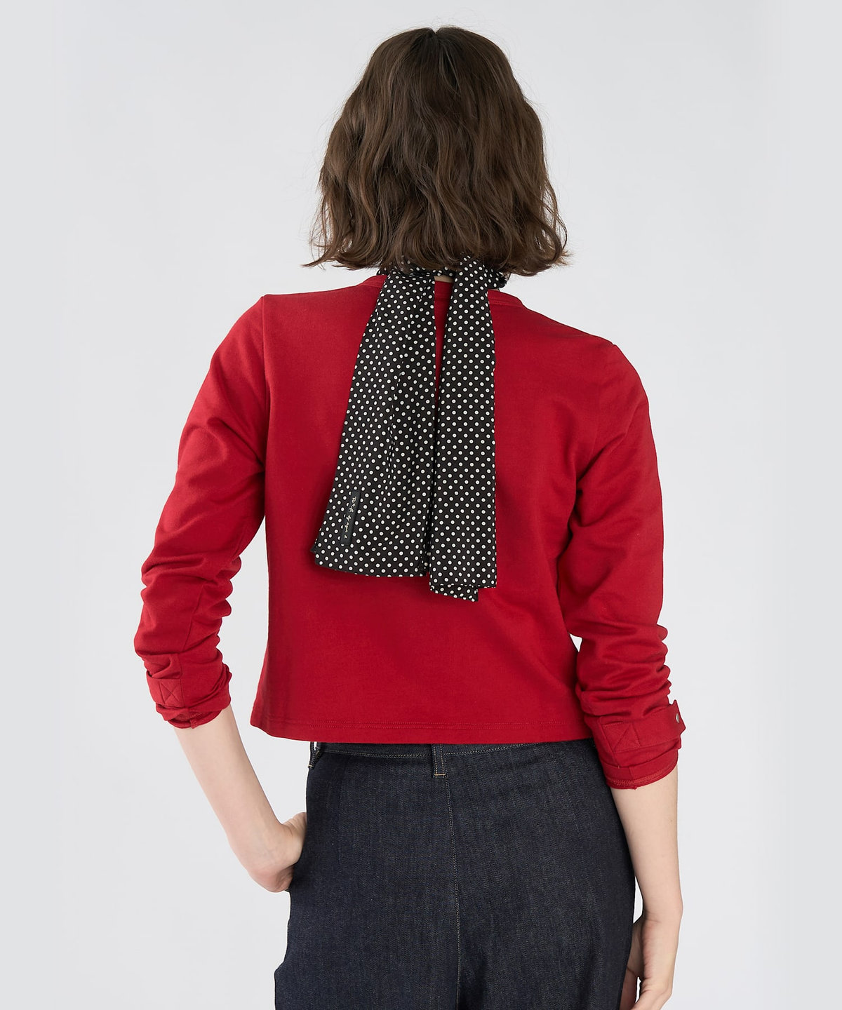 To b. by agnès b. To b. by agnes b.× green label relaxing オーガニックコットン ニュートラディショナルカーディガン レッド
