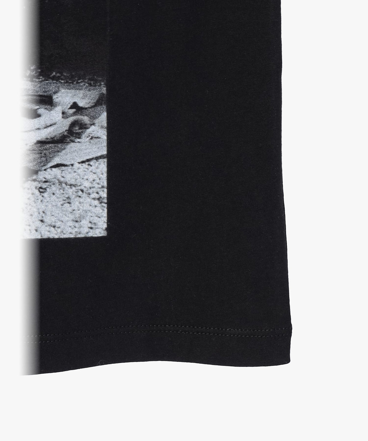 ENFANT ベビー ベビー フォトプリント コットン 半袖 Tシャツ ブラック