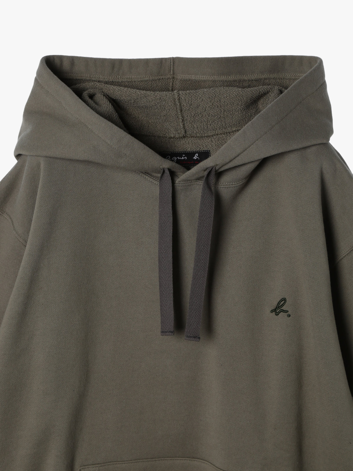 HOMME メンズ メンズ ”b.”ロゴ コットン 長袖 スウェット フーディー ”Porto” グリーン系その他