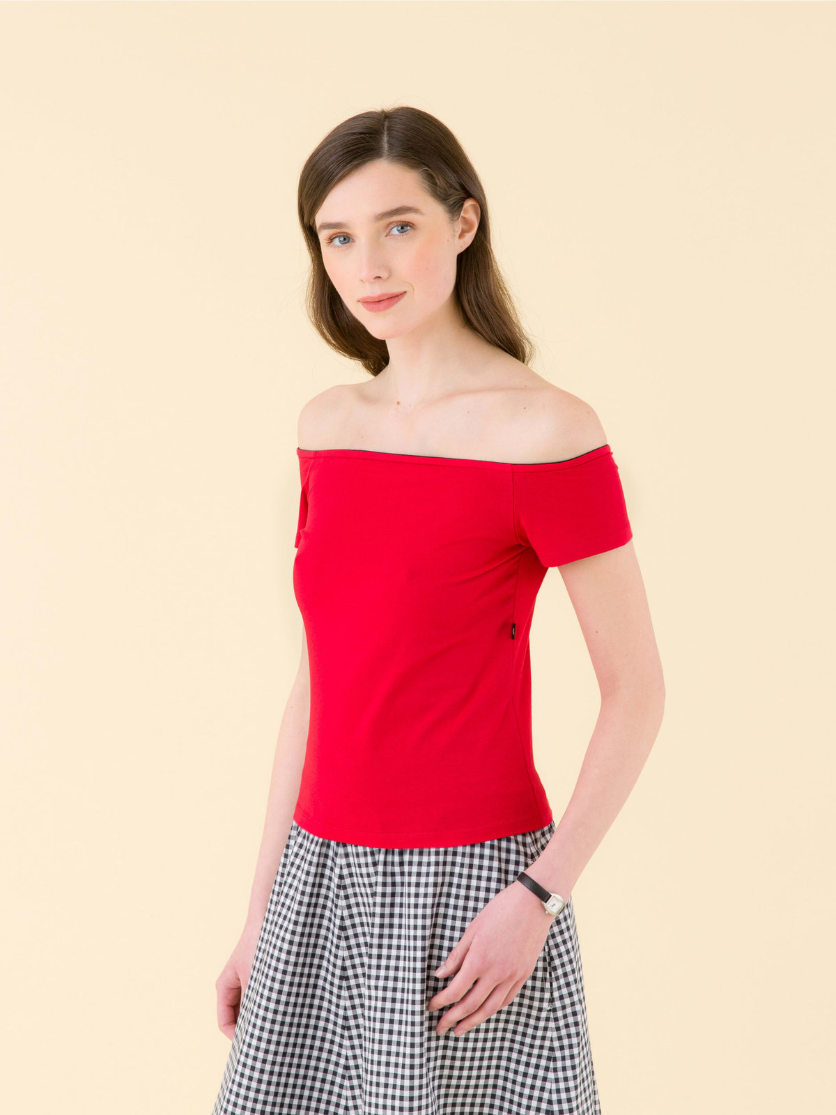 FEMME ウィメンズ JE57 TS CRISTAL MC Tシャツ レッド