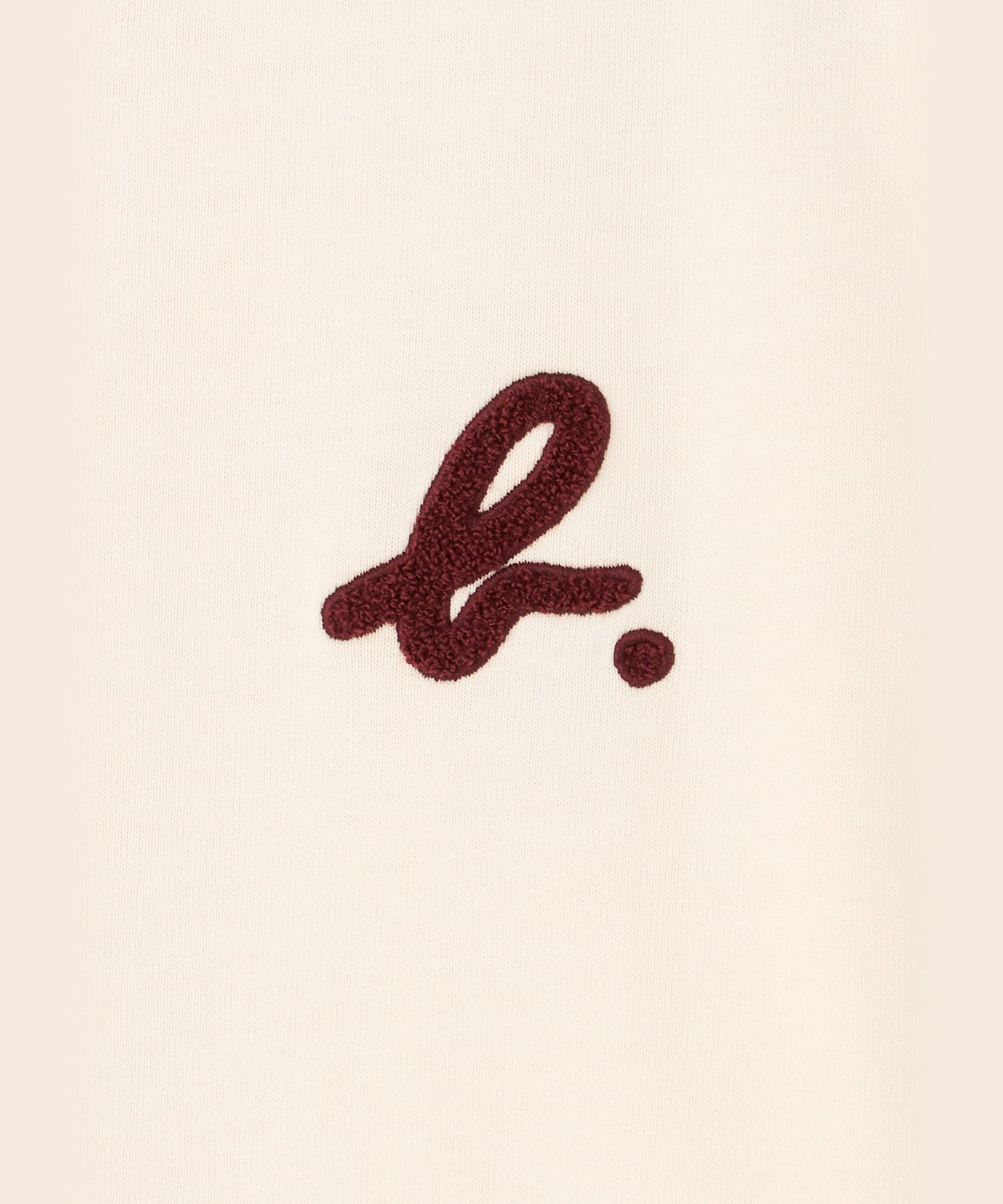 HOMME メンズ メンズ "b."刺繍 半袖 Tシャツ ホワイト