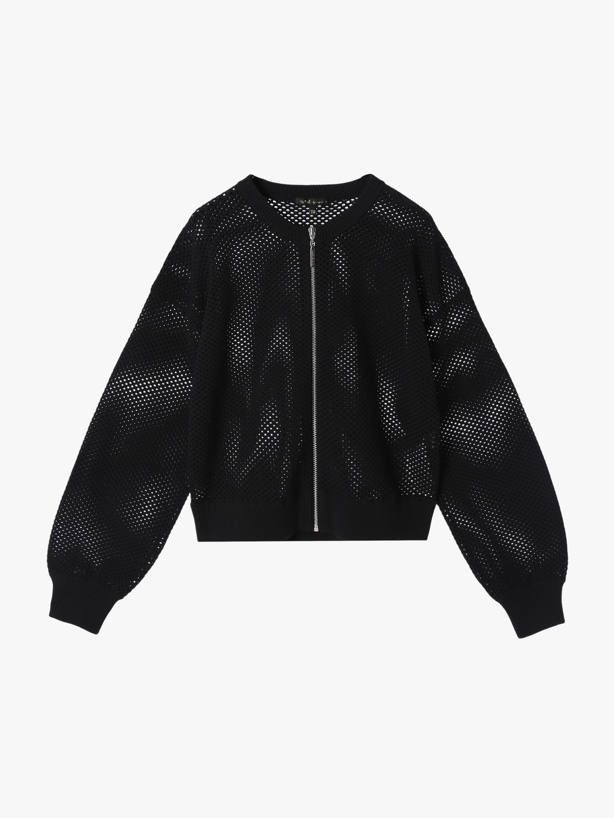 To b. by agnès b. 【Outlet】メッシュ ニット ブルゾン ブラック
