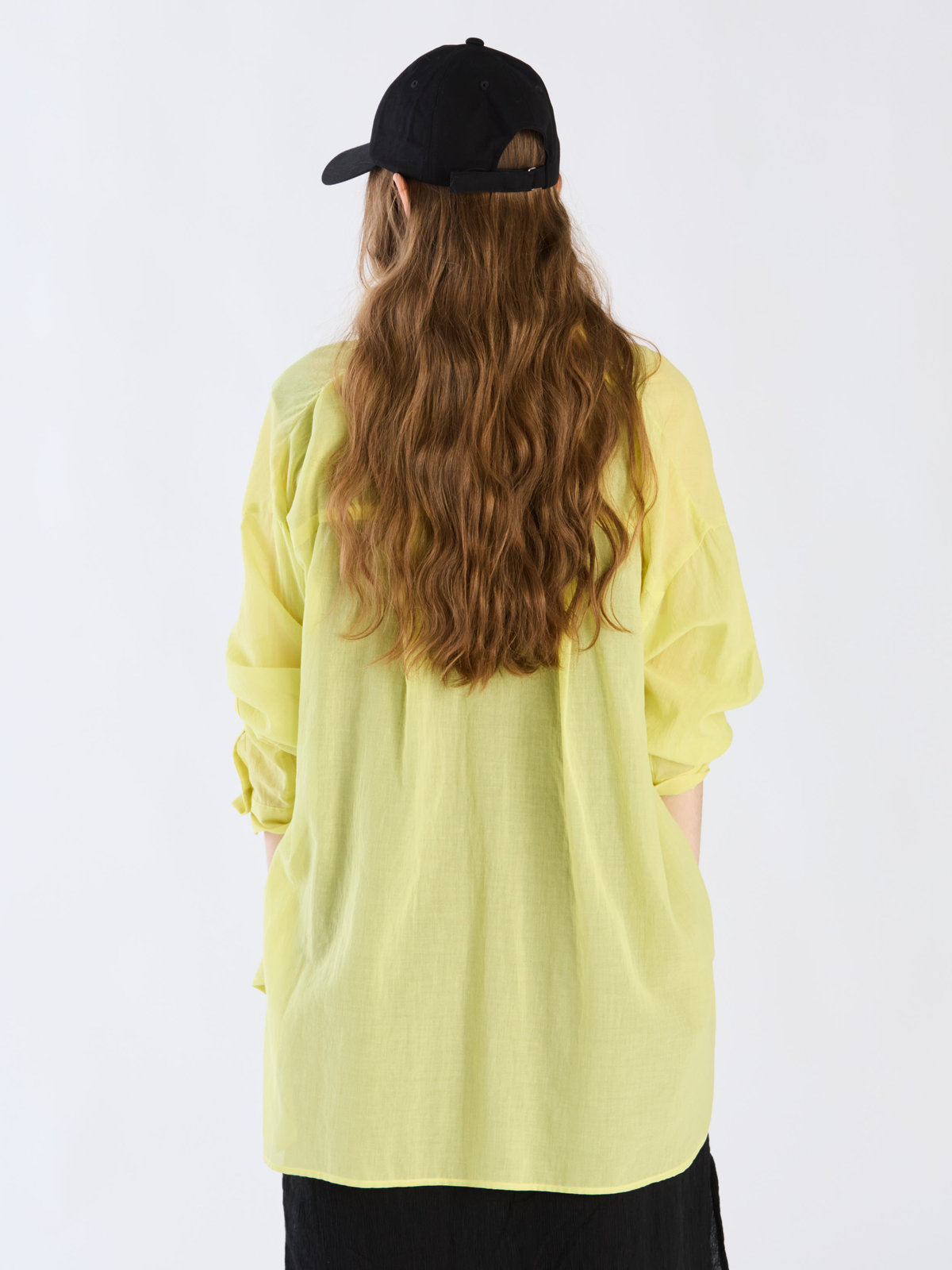 To b. by agnès b. 【Outlet】ロングスリーブボーイズシャツ イエロー