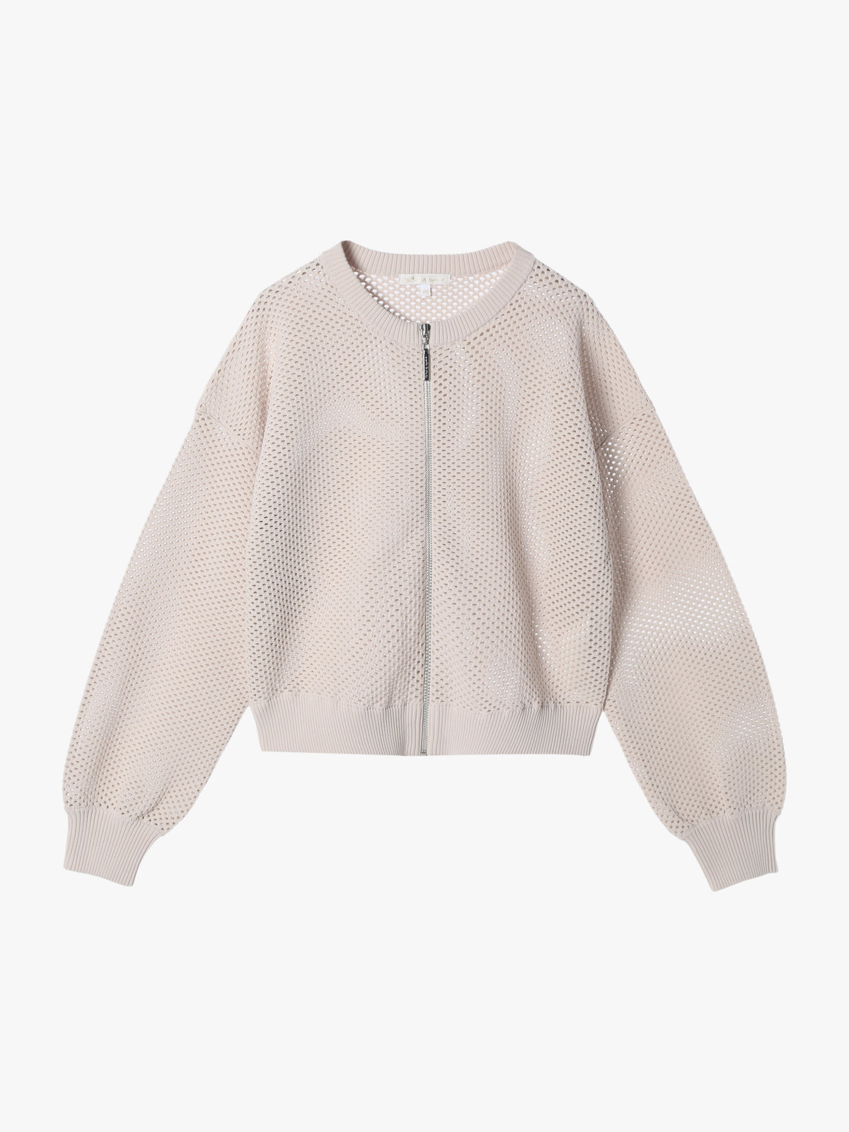 To b. by agnès b. 【Outlet】メッシュ ニット ブルゾン ホワイト