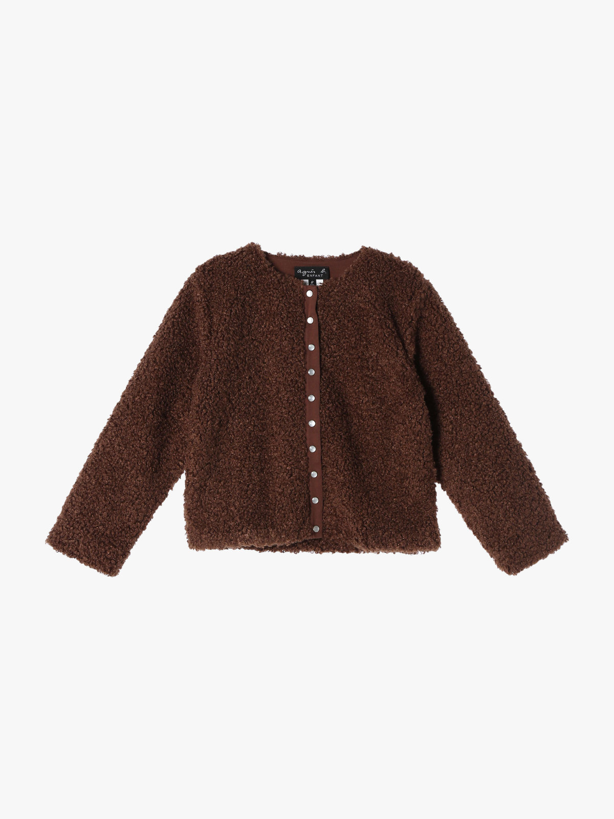 ENFANT ユニセックス 【Outlet】UBR3 E CARDIGAN キッズ カーディガンプレッション ベージュ