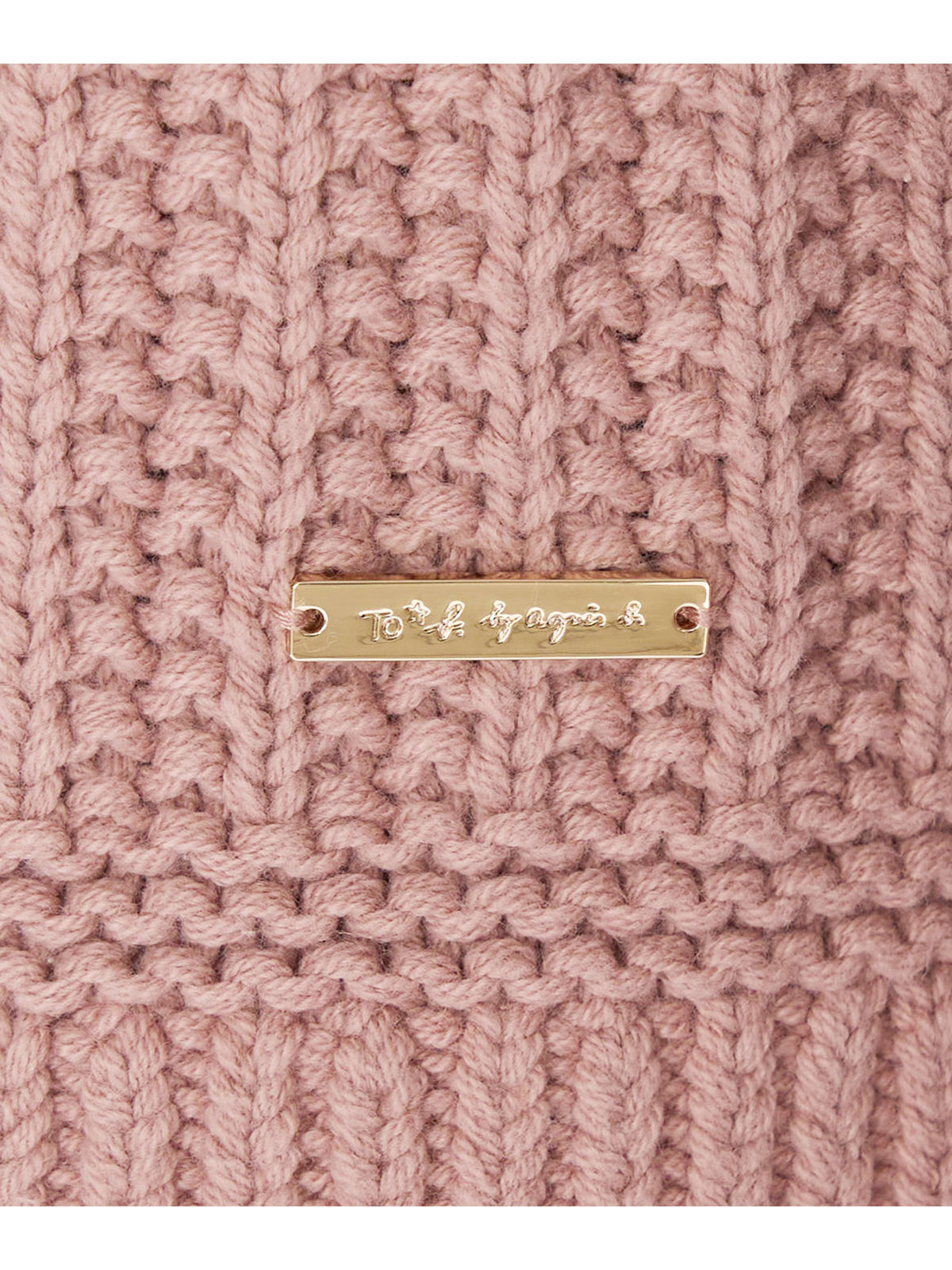 To b. by agnès b. 【Outlet】ラグランスリーブ ニット プルオーバー ピンク