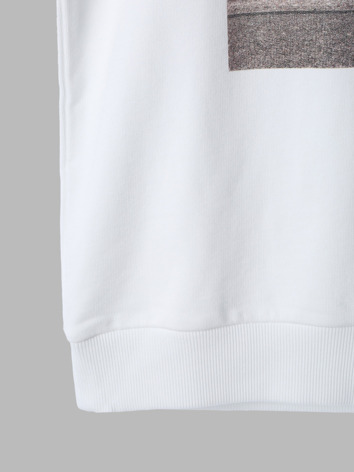 HOMME メンズ メンズ フォトプリント アーティスト 長袖 スウェット ”Francois Prost” ホワイト