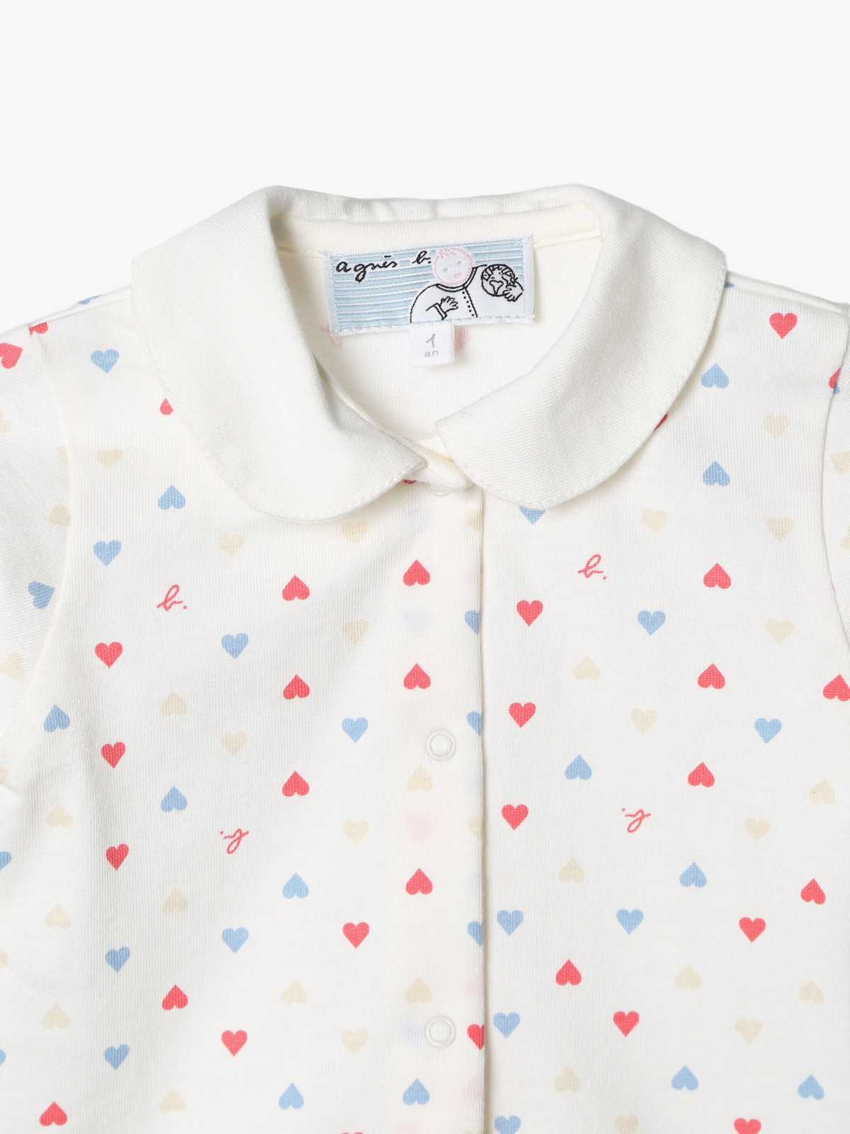 ENFANT ベビー ベビー マルチカラー コットン 長袖 シャツ ホワイト