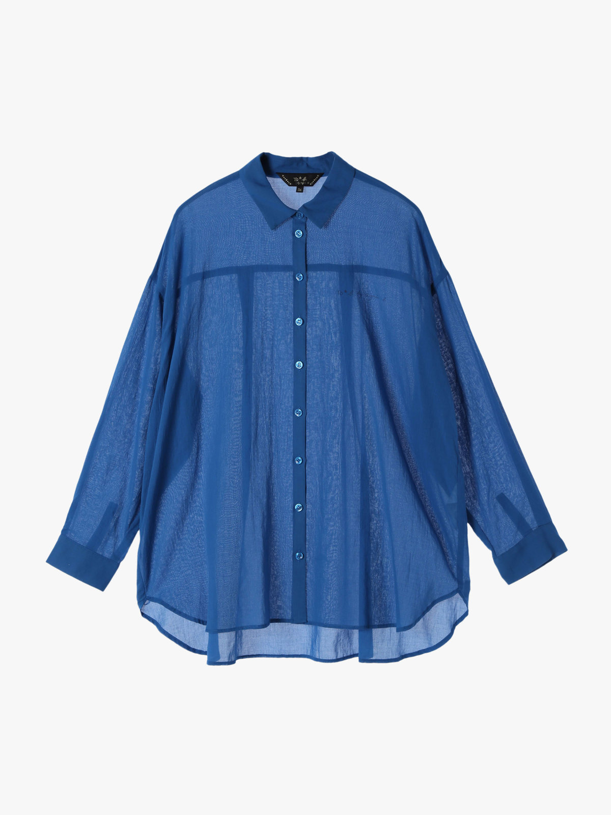 To b. by agnès b. 【Outlet】ロングスリーブボーイズシャツ ブルー