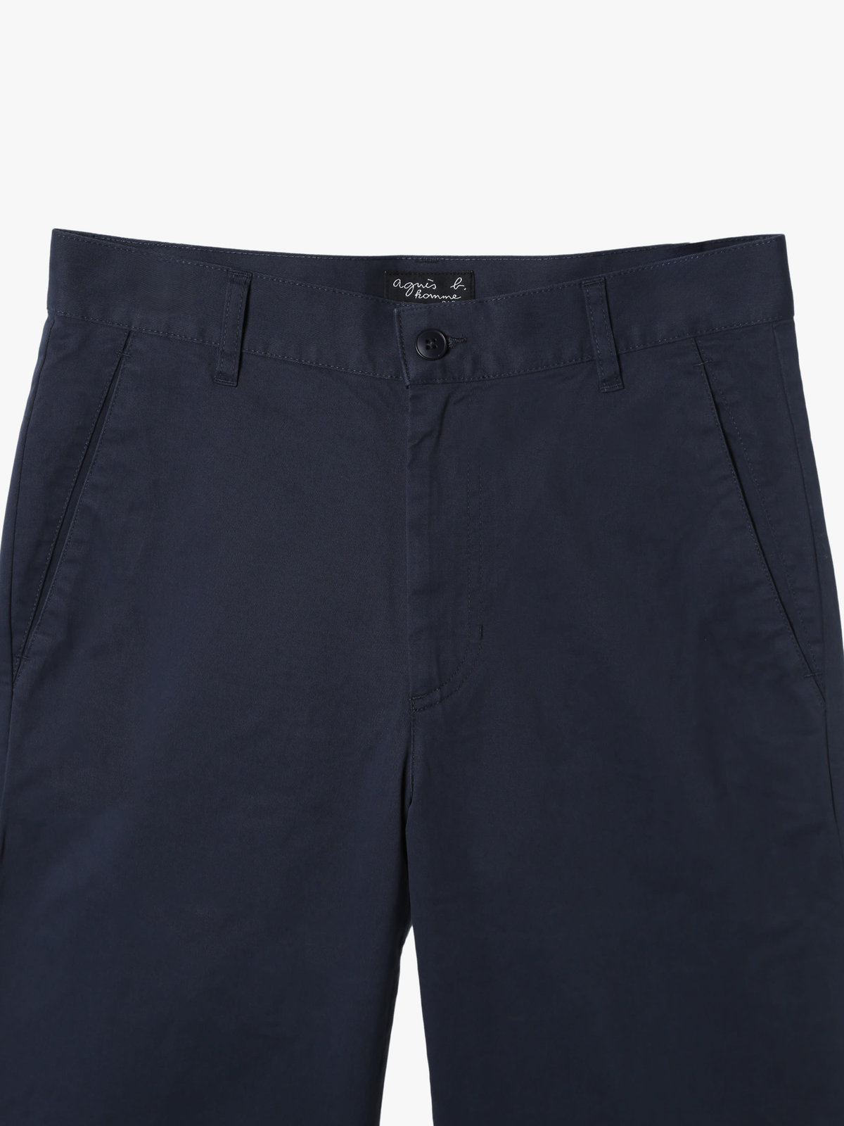 HOMME メンズ メンズ コットン ギャバジン ストレート パンツ ”Antton” ネイビー