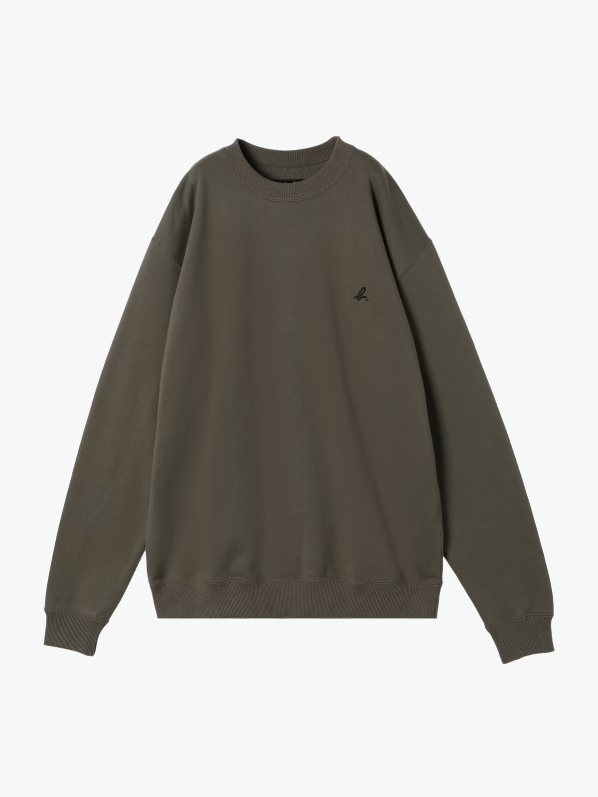 HOMME メンズ メンズ "b."ロゴ コットン 長袖 スウェット "Cuppo" グリーン系その他