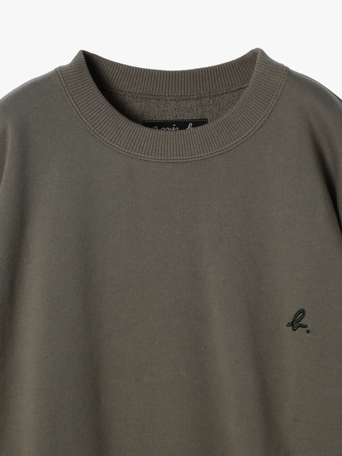 HOMME メンズ メンズ "b."ロゴ コットン 長袖 スウェット "Cuppo" グリーン系その他