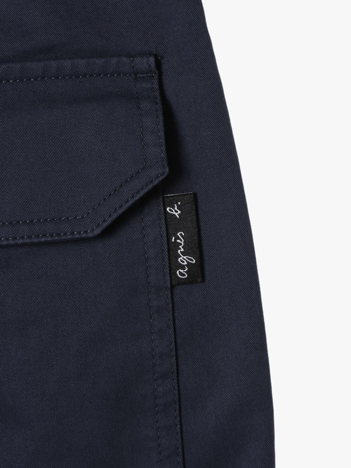 HOMME メンズ メンズ コットン ギャバジン ストレート パンツ ”Antton” ネイビー