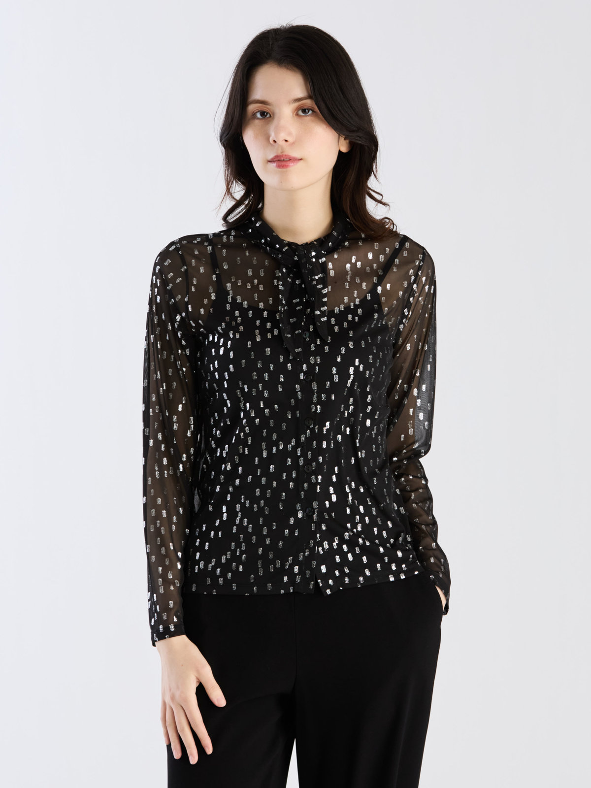 FEMME ウィメンズ 【Outlet】JJG6 CHEMISE ブラウス シルバー