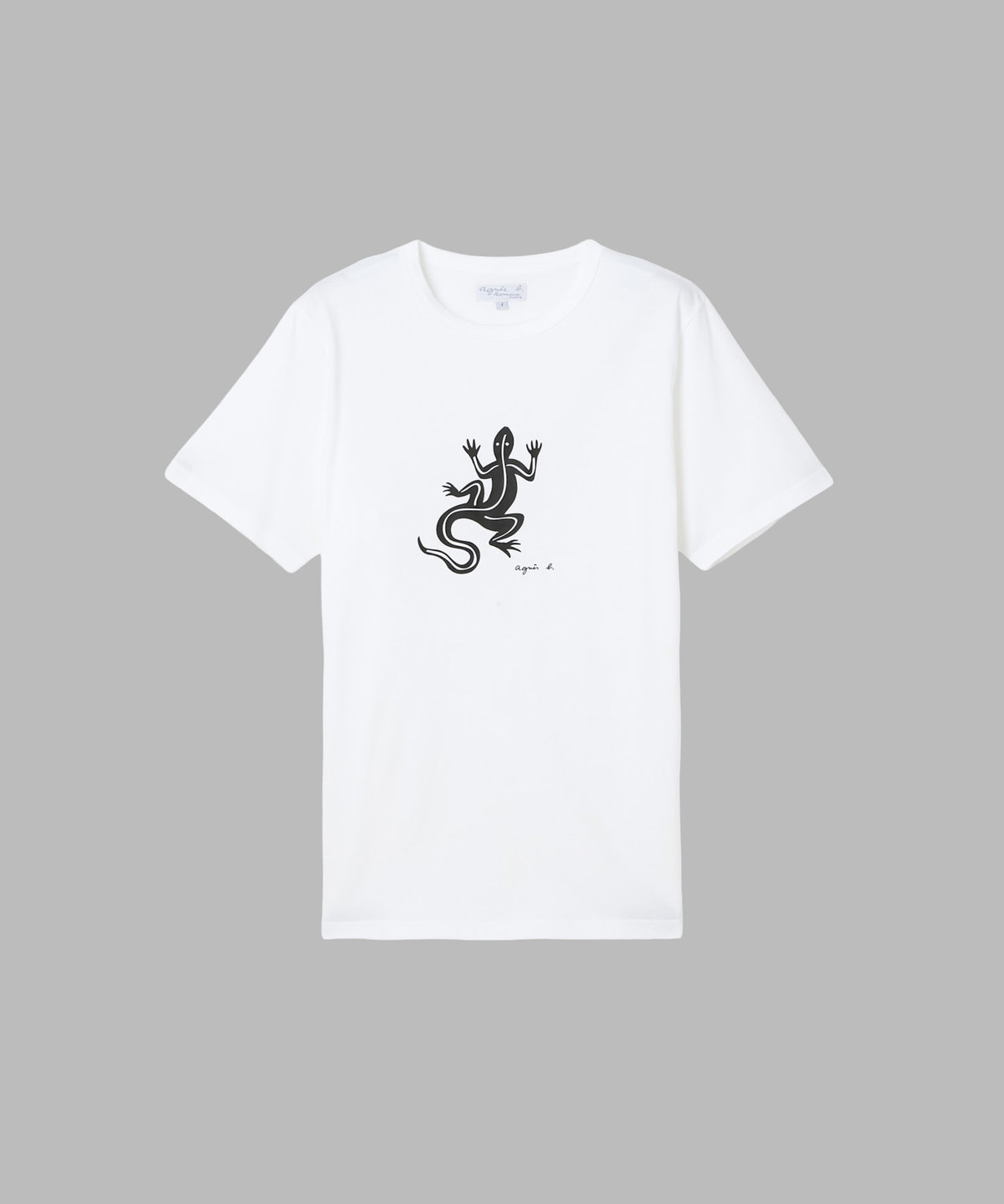 HOMME メンズ 半袖 Tシャツ "Lezard" ホワイト