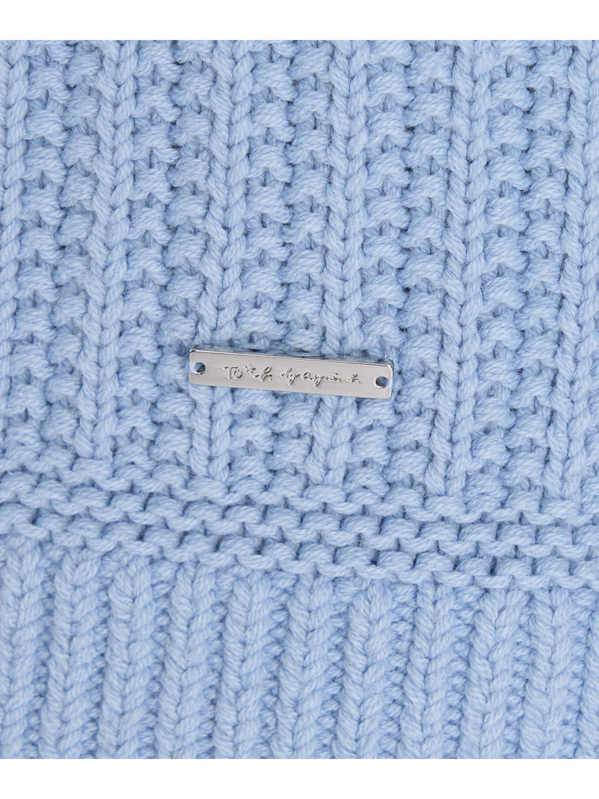 To b. by agnès b. 【Outlet】ラグランスリーブ ニット プルオーバー ライトブルー