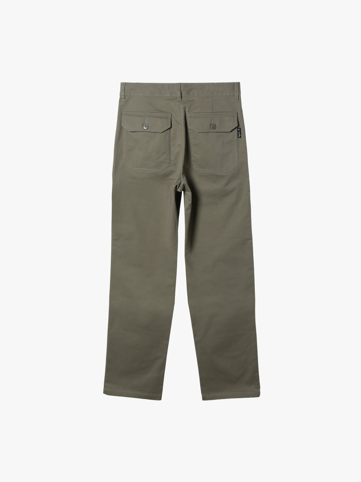 HOMME メンズ メンズ コットン ギャバジン ストレート パンツ ”Antton” カーキ