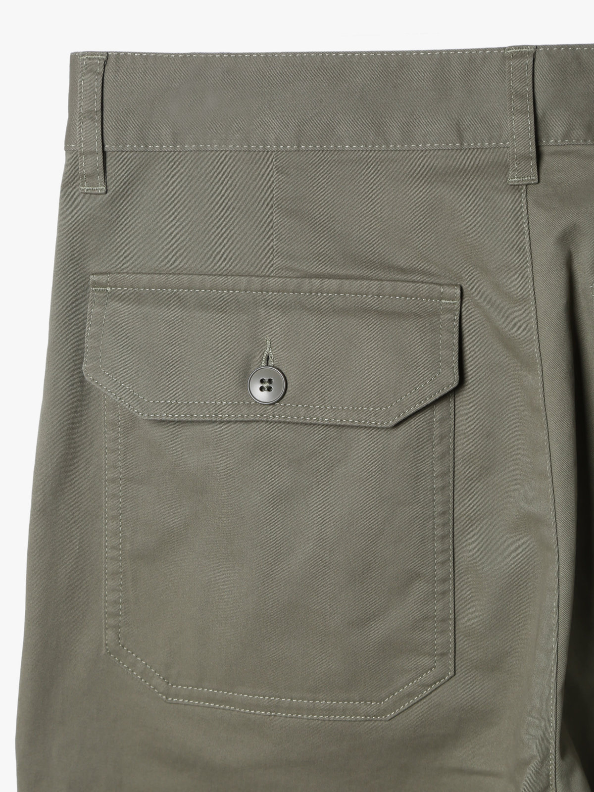 HOMME メンズ メンズ コットン ギャバジン ストレート パンツ ”Antton” カーキ