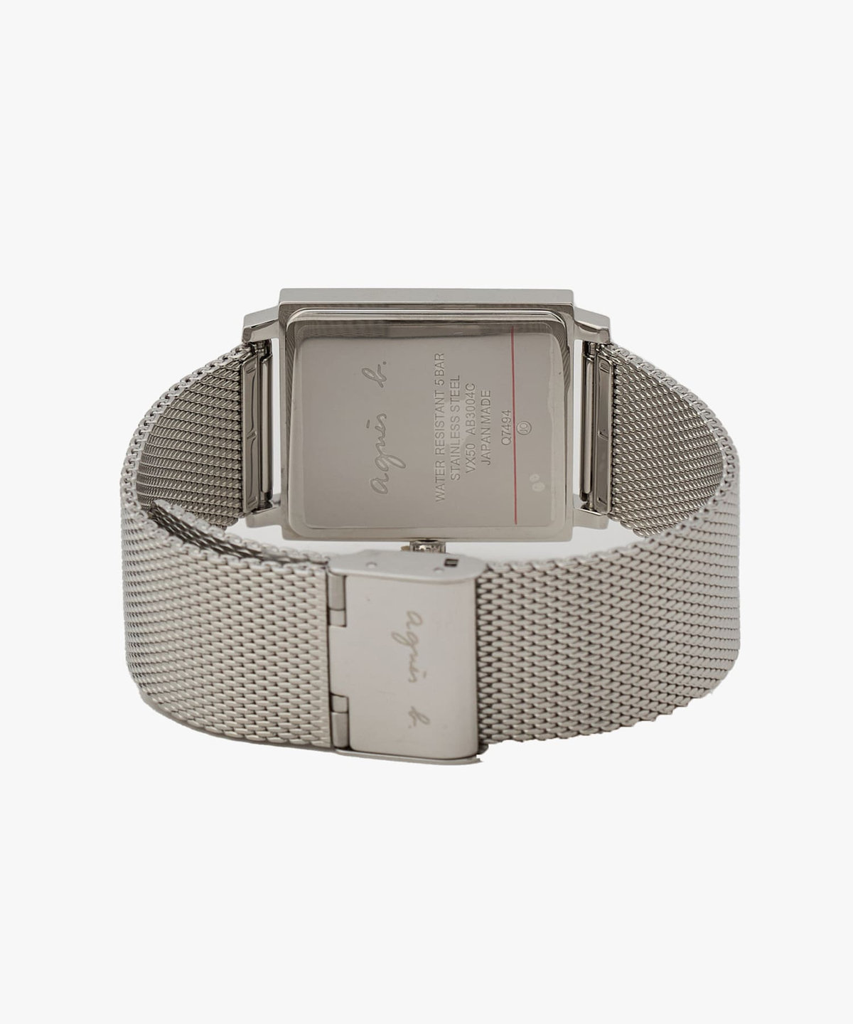 HOMME メンズ メンズ シルバー ステンレス スクエア ウォッチ "Marcello" シルバー