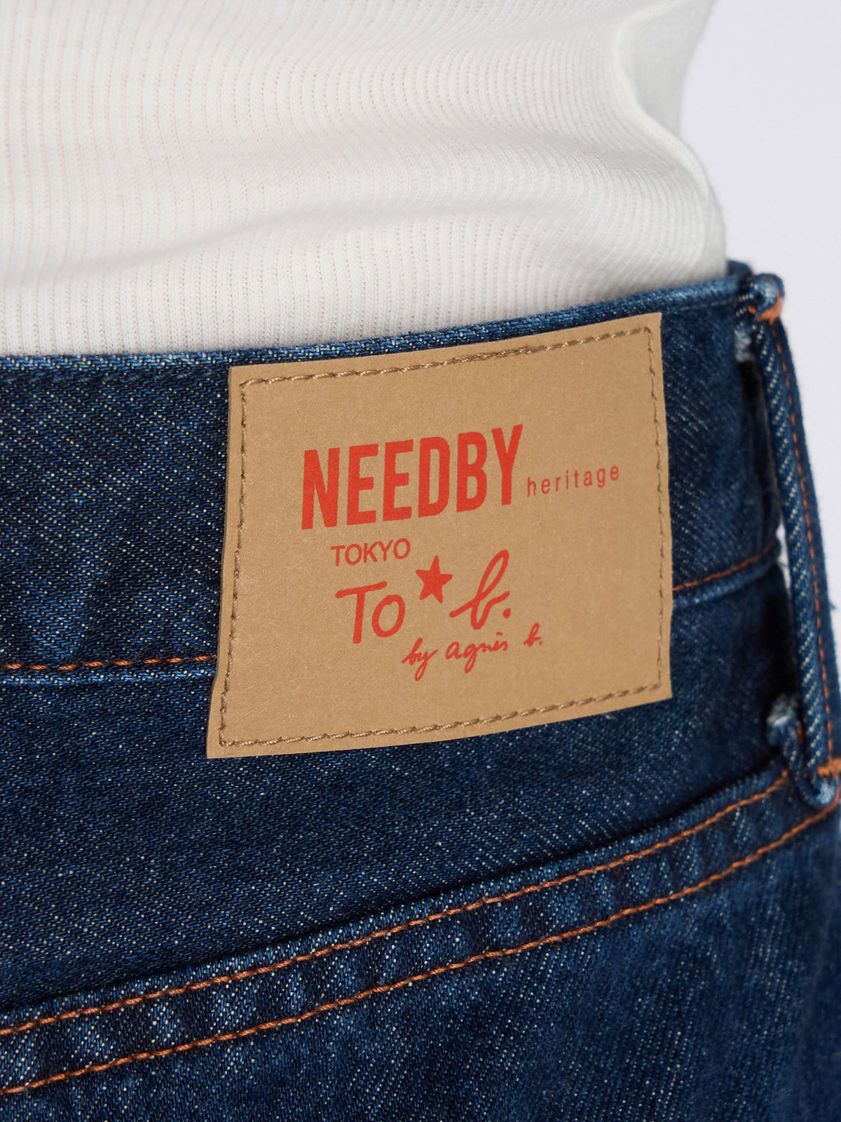 To b. by agnès b. To b. by agnes b. × NEEDBY heritage DENIM LONG SK ネイビー