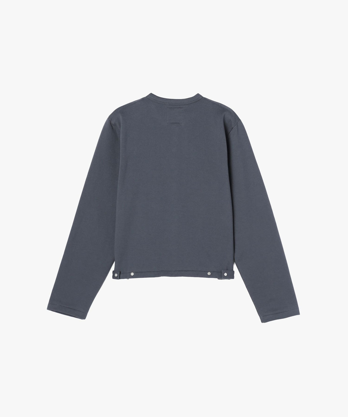 FEMME ウィメンズ オーガニックコットン メルトン 長袖 カーディガンプレッション "Le Classique" グレー