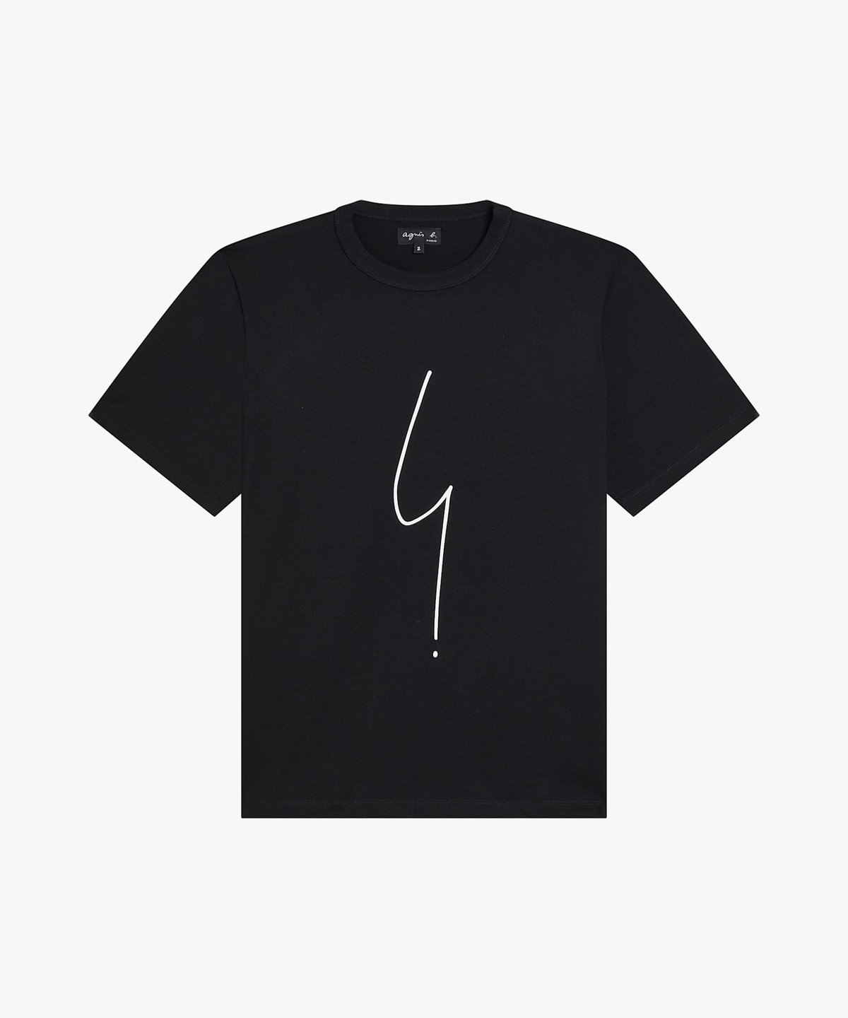 FEMME ウィメンズ アイコニック オーガニックコットン 半袖Tシャツ "Point d'Ironie" ブラック