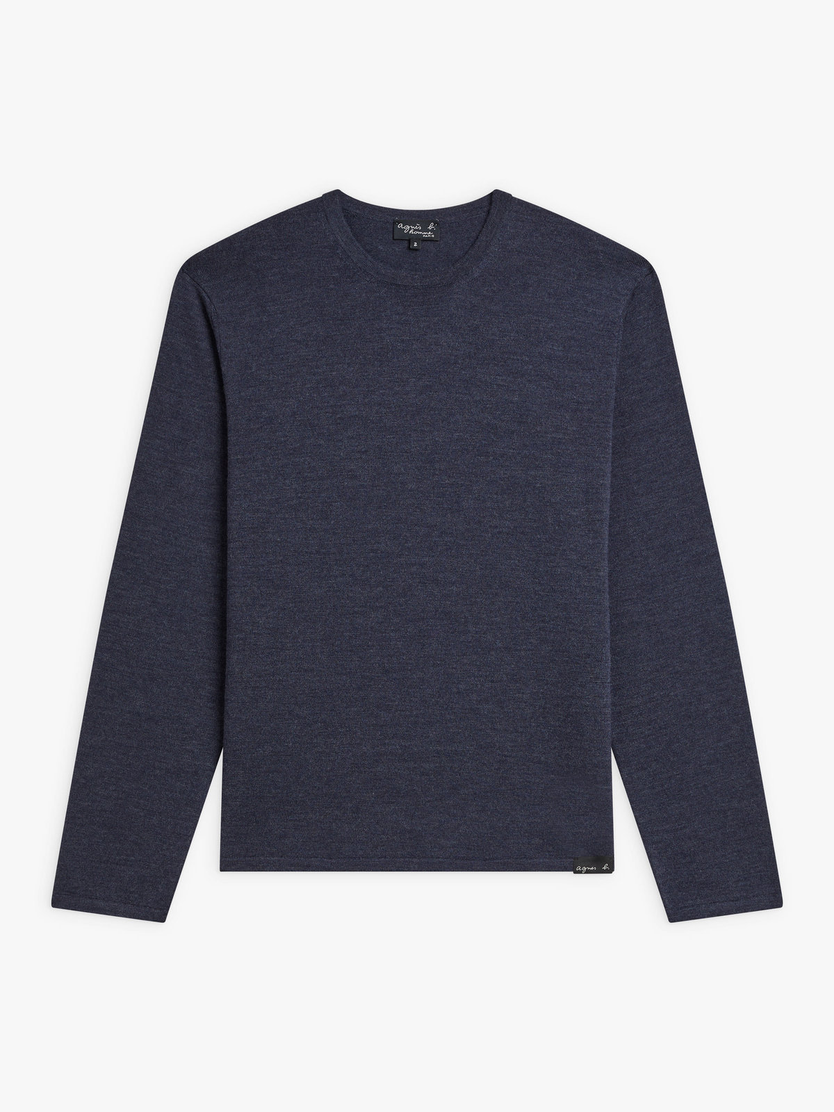 HOMME メンズ メンズ メリノウール 長袖 ニットプルオーバー ”Park” ブルー系その他