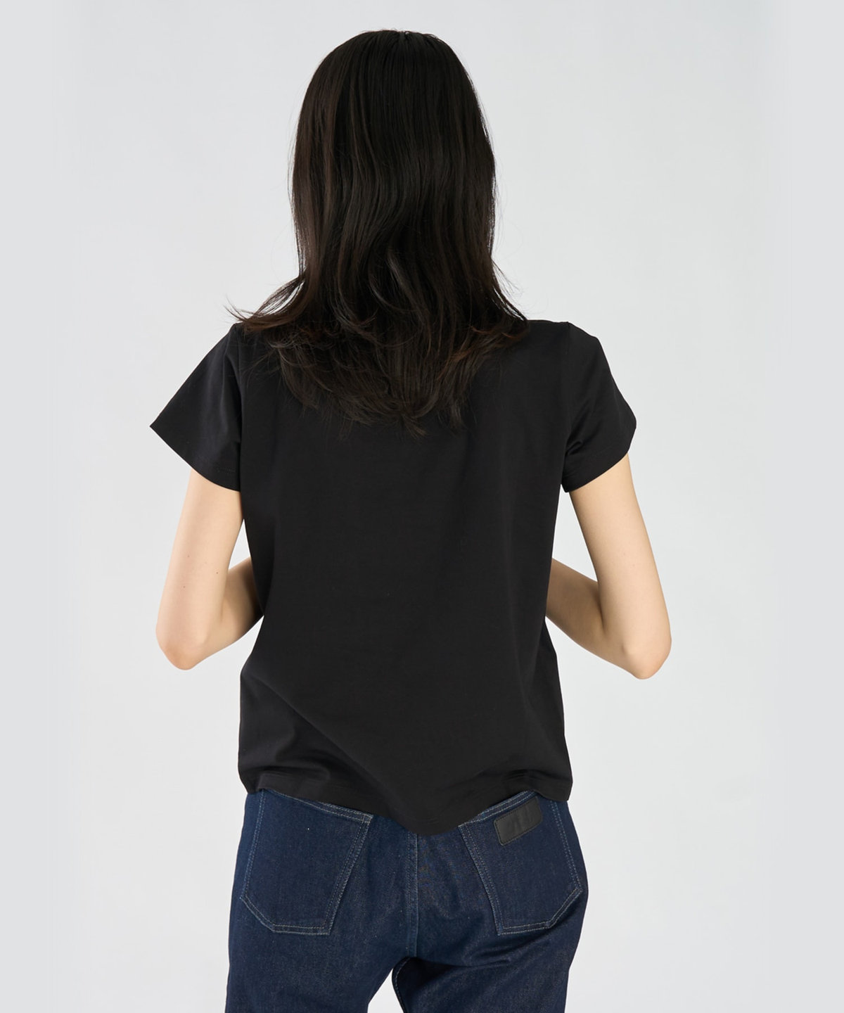 FEMME ウィメンズ アイコニック プリント コットン 半袖 Tシャツ "Etoile" ブラック