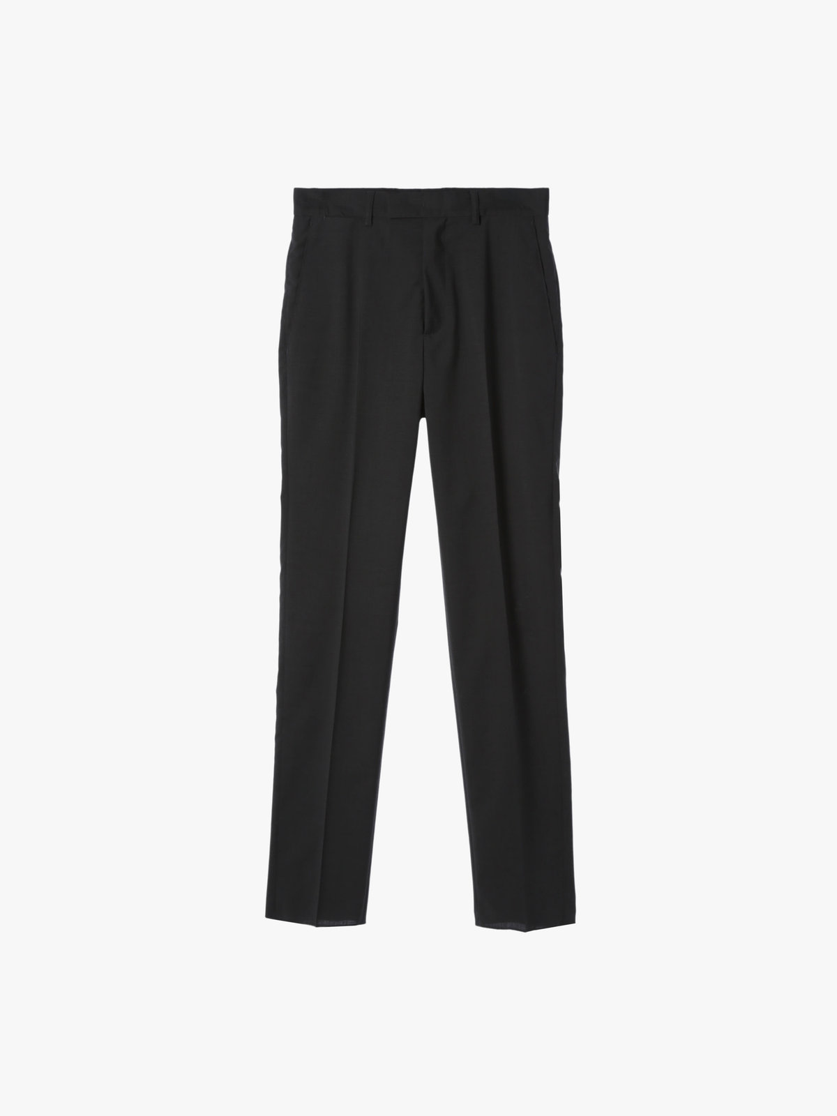 HOMME メンズ ウール スリムパンツ ”Lucky” グレー×ブラック