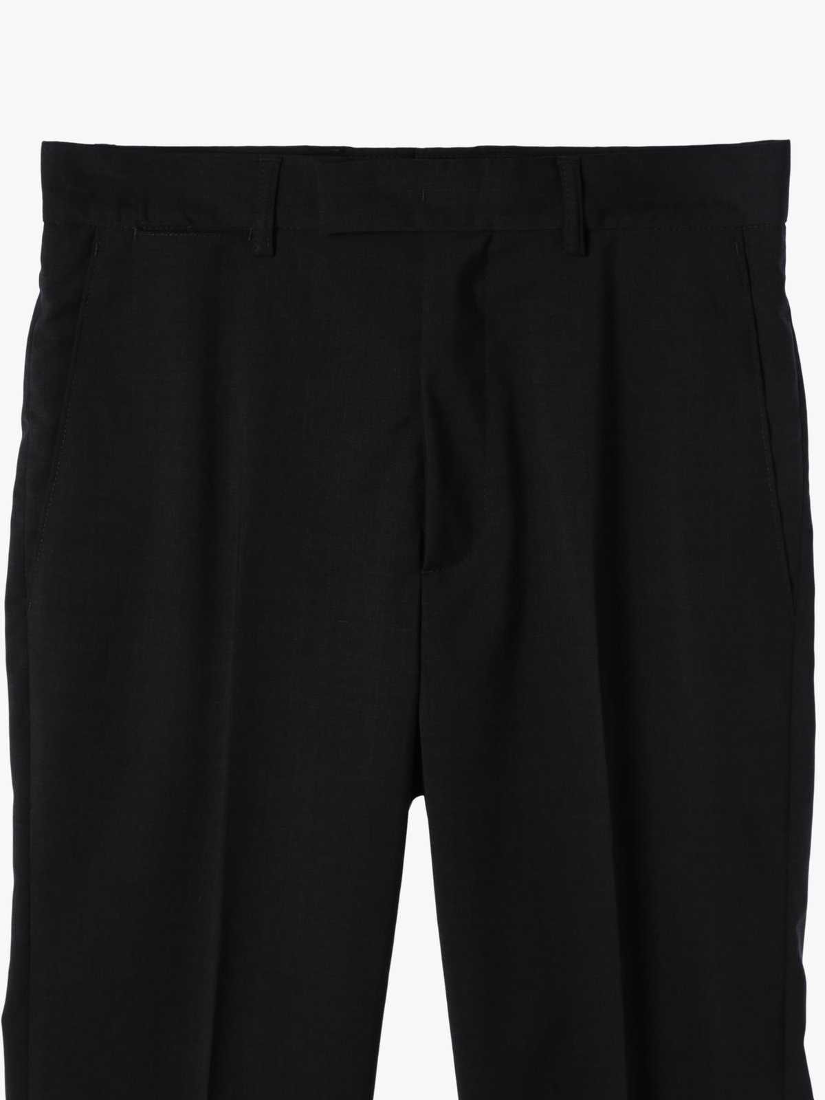 HOMME メンズ ウール スリムパンツ ”Lucky” グレー×ブラック