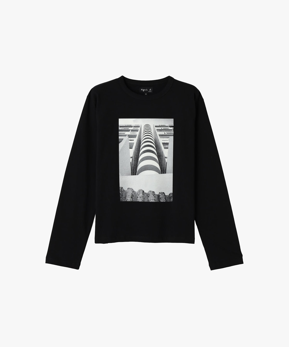 FEMME ウィメンズ コットン 長袖 アーティストTシャツ "Gouh" ブラック
