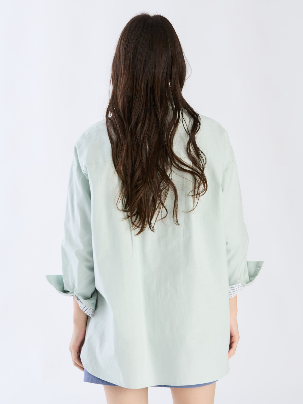 To b. by agnès b. 【Outlet】ロングスリーブボーイズシャツ グリーン系その他