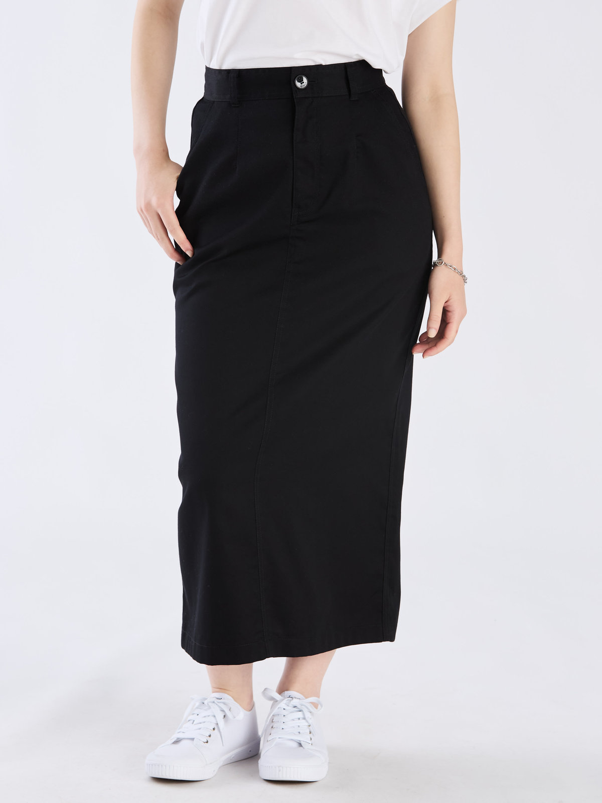 To b. by agnès b. 【Outlet】コットンツイルスカート ブラック