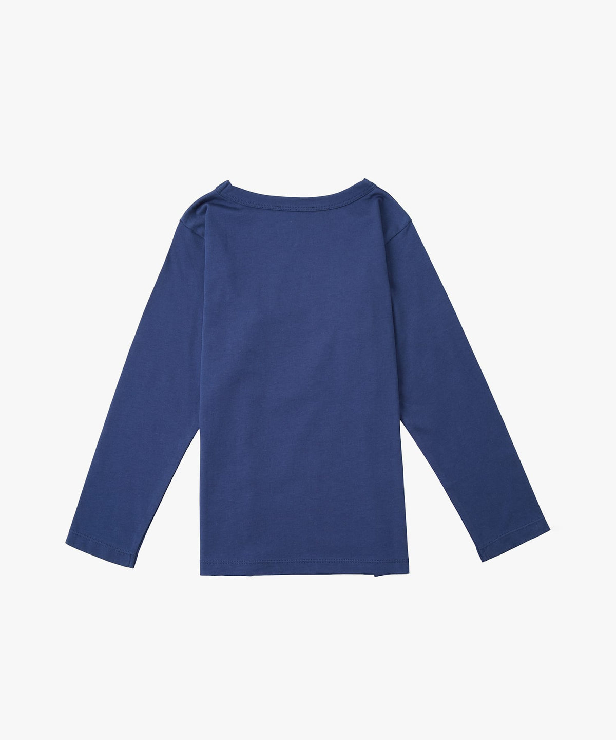 ENFANT ユニセックス キッズ ロゴ コットン 長袖 Tシャツ ブルー
