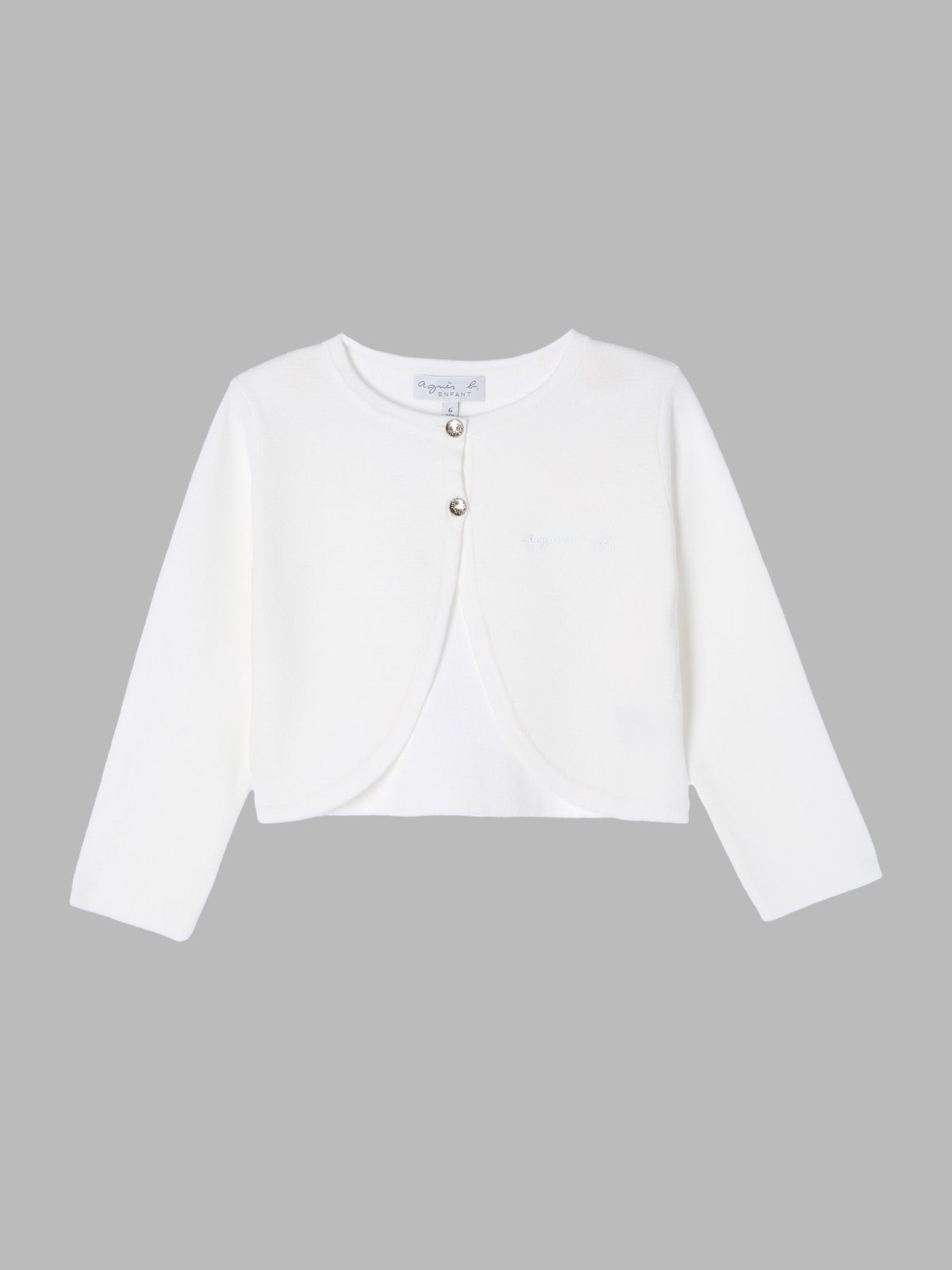 ENFANT ガールズ キッズ 長袖 ボレロ アイボリー
