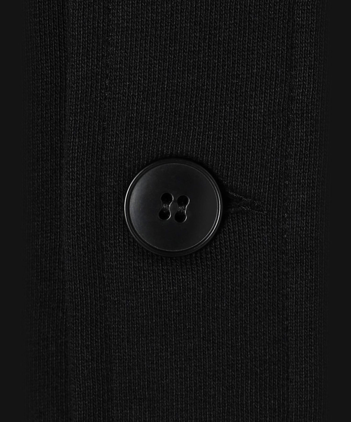 HOMME メンズ メンズ オーガニックコットン 長袖 ジャケット "Mandarin" ブラック